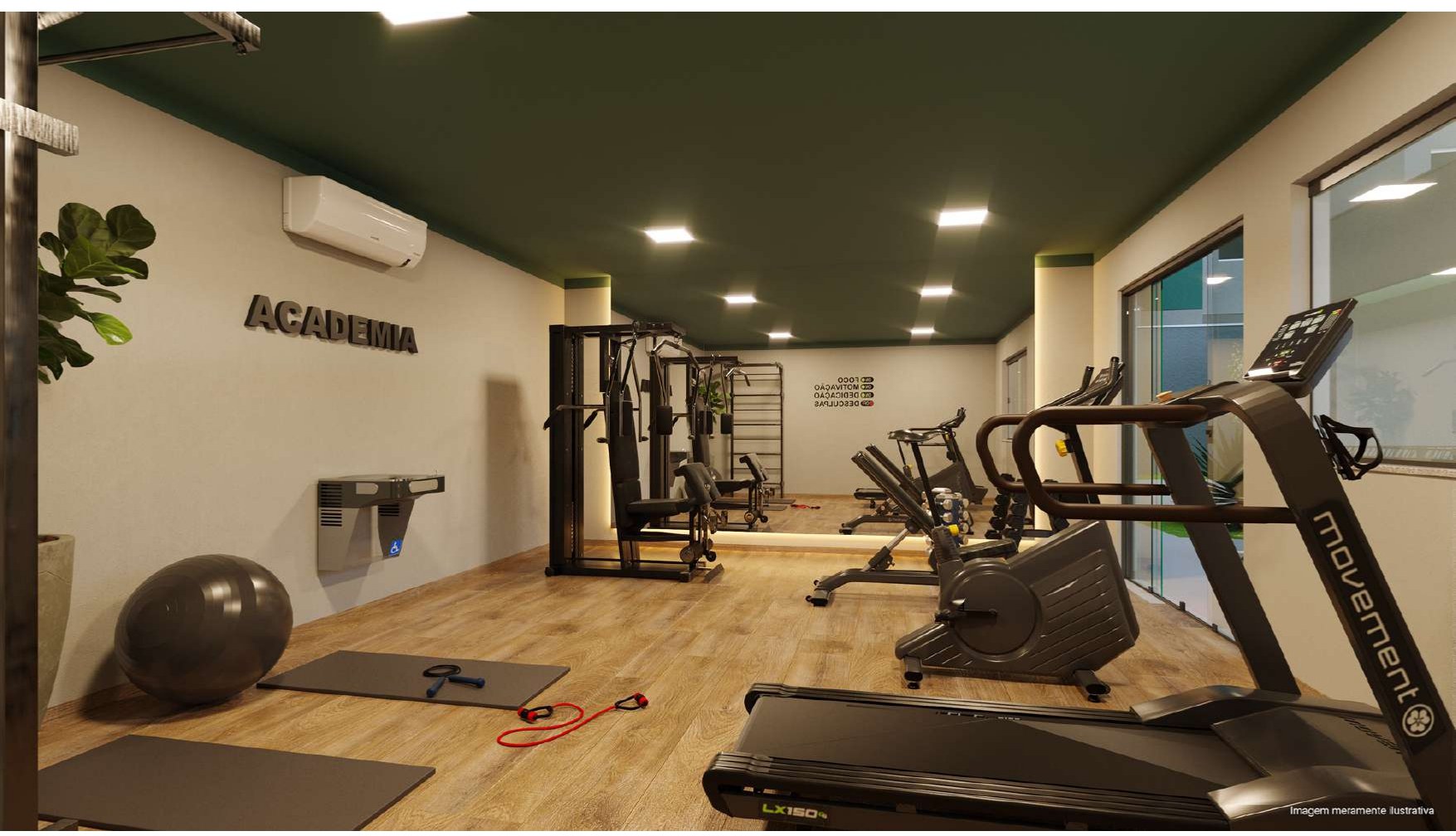 Academia equipada do Residencial Douro